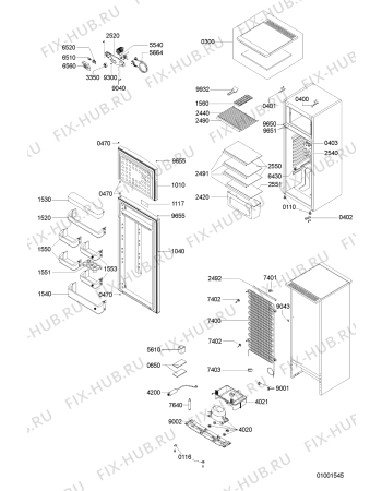 Схема №1 DP 145 с изображением Холдер для холодильника Whirlpool 481241848853
