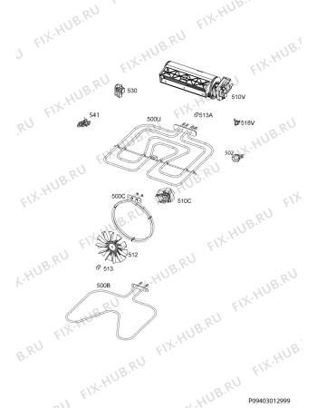 Схема №3 47055VD-MN с изображением Обшивка для духового шкафа Aeg 3428328177