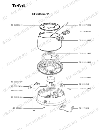 Схема №1 EF300053/11A с изображением Кейс Tefal TS-01018500