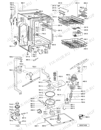 Схема №1 ADG 8327 IX с изображением Панель для посудомоечной машины Whirlpool 481245373263