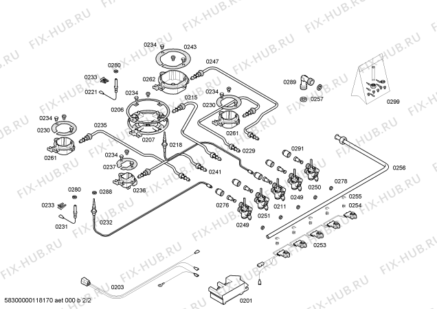 Взрыв-схема плиты (духовки) Siemens ER47553EU - Схема узла 02