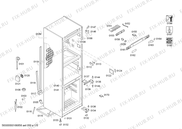 Схема №1 KG39FPY23 с изображением Крышка для холодильника Siemens 00624949