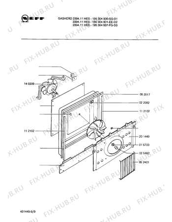 Схема №1 195304423 1394.11HS с изображением Рамка для духового шкафа Bosch 00201225