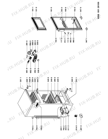 Схема №1 ARL 841/G с изображением Поверхность для холодильной камеры Whirlpool 481241828576