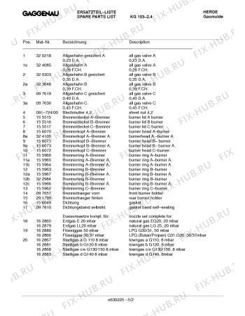 Схема №2 KG103214 с изображением Газовый кран для плиты (духовки) Bosch 00320218