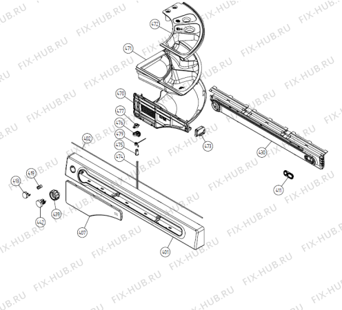 Взрыв-схема стиральной машины Asko W6963 (no door) CE   -White (336965, WM60.3) - Схема узла 04