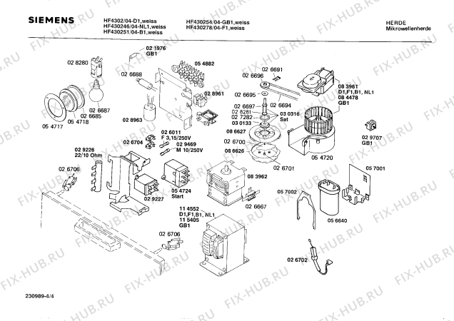 Схема №2 HF430254 HF4302 с изображением Стеклянная полка для микроволновой печи Siemens 00118764