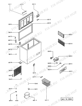 Схема №1 AFE923S AFE 923 с изображением Декоративная панель для холодильника Whirlpool 481946049825