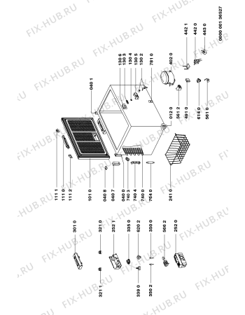 Схема №1 GT 2542/0 T WS с изображением Дверца для холодильной камеры Whirlpool 481944269388