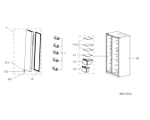 Схема №1 SXBHAE925 (F105543) с изображением Элемент корпуса для холодильной камеры Indesit C00512407