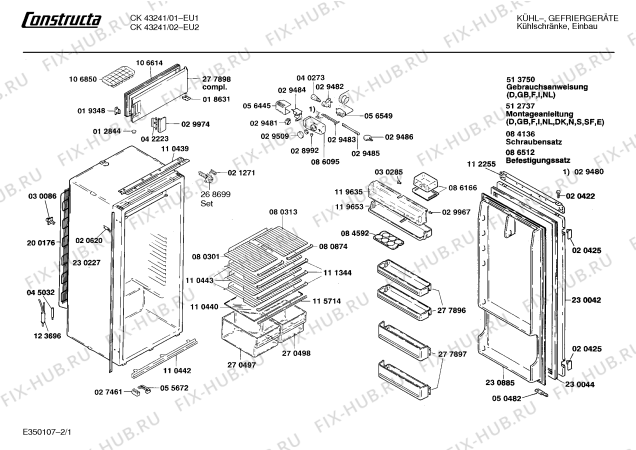 Схема №1 CK43241 с изображением Дверь морозильной камеры для холодильной камеры Bosch 00277898