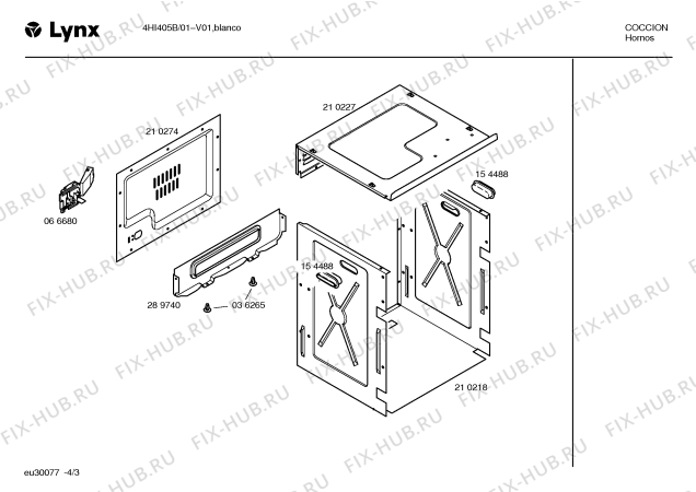 Схема №1 4HI405B с изображением Ручка выбора температуры для духового шкафа Bosch 00165530