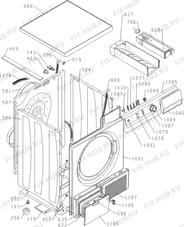 Схема №1 D7462J (346524, SP10/320) с изображением Кнопка, ручка переключения для стиралки Gorenje 348534