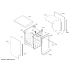 Схема №2 SPS24CW00G, SilencePlus, Serie 2 с изображением Передняя панель для электропосудомоечной машины Bosch 11027809