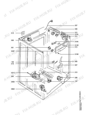 Взрыв-схема стиральной машины Privileg 228525_20526 - Схема узла Electrical equipment 268
