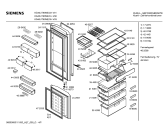 Схема №3 KGU40M70K с изображением Дверь морозильной камеры для холодильника Siemens 00242957
