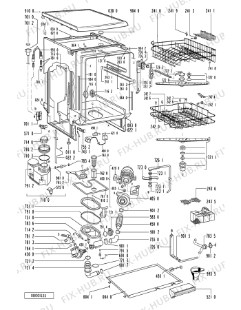 Схема №1 ADP2440WH (F092227) с изображением Руководство для посудомоечной машины Indesit C00361669