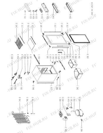 Схема №1 ARB527/G ARB 527/G/WP с изображением Обшивка для холодильника Whirlpool 481946058942