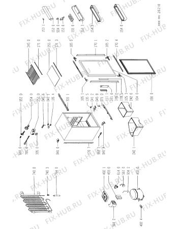 Схема №1 ART 816/G/WP с изображением Поверхность для холодильной камеры Whirlpool 481941879177