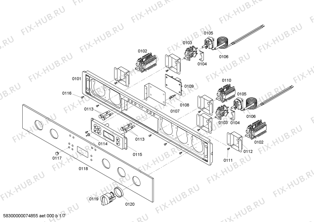 Схема №3 HBL562AUC с изображением Кабель для холодильника Bosch 00493789