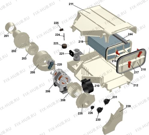 Взрыв-схема стиральной машины Gorenje T721 AU   -White (900002495, TD22AU) - Схема узла 02