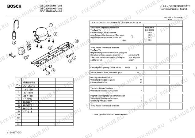 Взрыв-схема холодильника Bosch GSD29620 - Схема узла 03