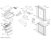 Схема №1 KK27U00HKR с изображением Выдвижной ящик для холодильника Siemens 00243430