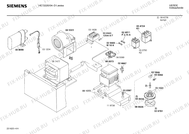 Схема №2 HE72220 с изображением Переключатель для плиты (духовки) Siemens 00066310