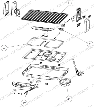 Взрыв-схема комплектующей Gorenje KR1800SDP(673874, A313) - Схема узла 02