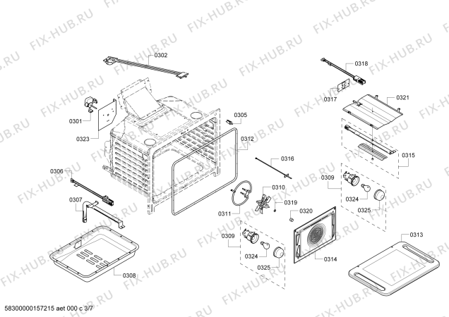 Схема №5 HGS7052UC с изображением Силовой модуль для электропечи Bosch 00657861