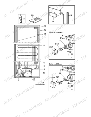 Взрыв-схема холодильника Electrolux ERC3700 - Схема узла C10 Cold, users manual