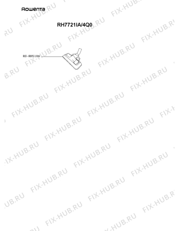 Взрыв-схема пылесоса Rowenta RH7721IA/4Q0 - Схема узла OP004635.6P2