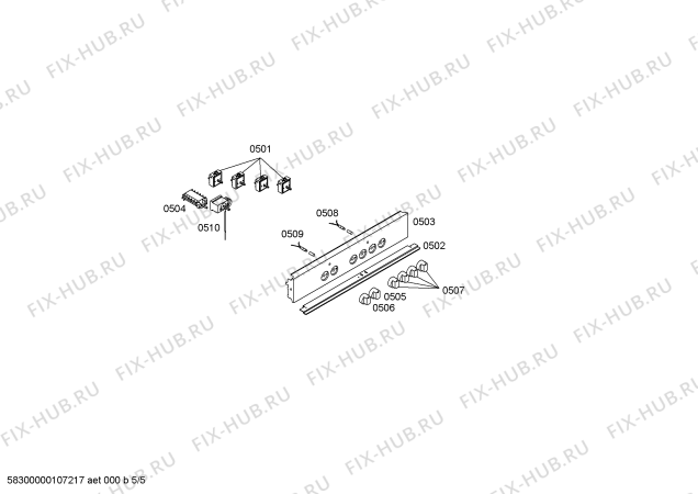 Схема №1 HL28329SC с изображением Стеклокерамика для духового шкафа Siemens 00710853