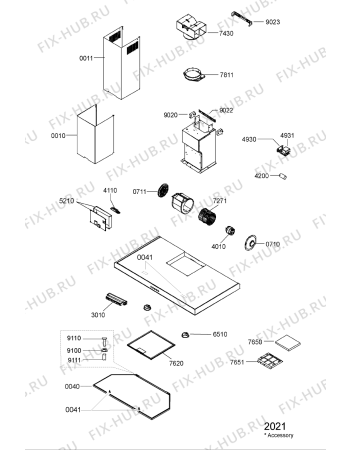 Схема №1 DBR 5890/IN/01 с изображением Субмодуль для электровытяжки Whirlpool 481227658173