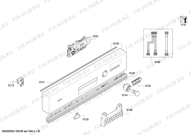 Схема №2 SN65M031TI с изображением Вставка для посудомойки Siemens 00647695