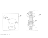 Схема №1 BGS5RCL Bosch Relaxx'x ProSilencePlus с изображением Верхняя часть корпуса для мини-пылесоса Bosch 00707727