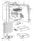 Схема №1 CC14460 (F008721) с изображением Часть корпуса для холодильной камеры Indesit C00133184