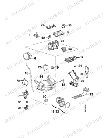 Взрыв-схема стиральной машины Privileg 660S,8373,8440 - Схема узла Electrical equipment 268