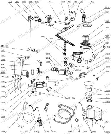 Схема №1 GS51110BW (234102, PMS45S) с изображением Панель управления для посудомойки Gorenje 290054