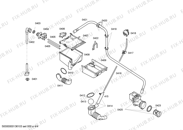 Схема №2 4TS762A с изображением Панель управления для стиралки Bosch 00666333