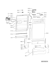 Схема №1 ADPY 1330 IX с изображением Панель для посудомойки Whirlpool 480140103034