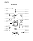 Схема №1 XP1530CA/1P0 с изображением Кнопка для электрокофеварки Krups MS-620264