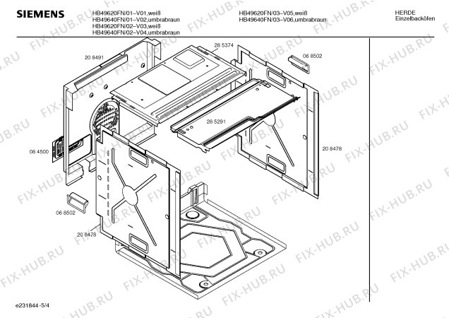 Схема №2 HB49620FN с изображением Инструкция по эксплуатации для духового шкафа Siemens 00517155