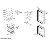 Схема №1 KGN36V63 с изображением Дверь морозильной камеры для холодильной камеры Bosch 00680115