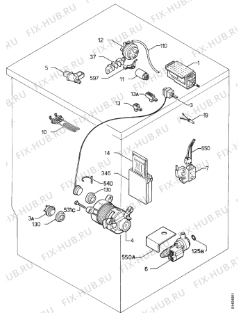 Взрыв-схема стиральной машины Zanussi FL1225 - Схема узла Electrical equipment 268