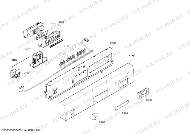 Схема №4 SE24E234EU с изображением Столешница для посудомойки Siemens 00475007