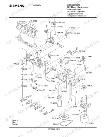 Схема №4 RC300G4 с изображением Головка воспроизведения и записи для аудиотехники Siemens 00793407