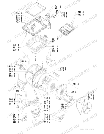 Схема №1 AWT 2290 с изображением Декоративная панель для стиралки Whirlpool 481245214453