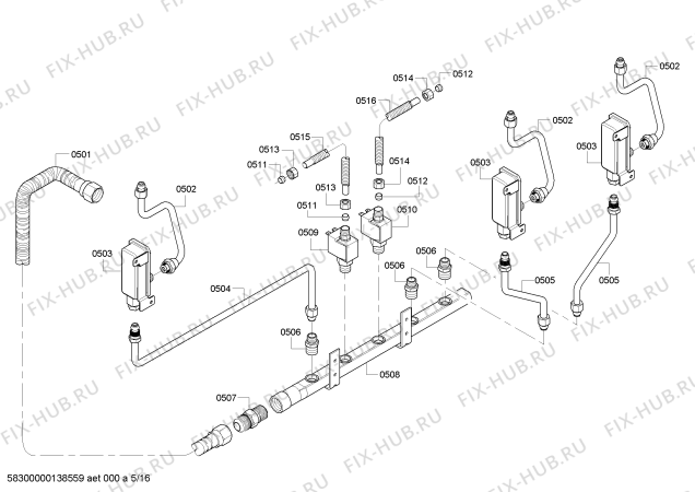 Схема №3 PRG364EDG с изображением Горелка для электропечи Bosch 00666306
