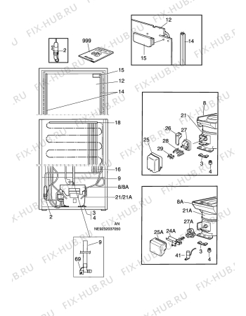 Взрыв-схема холодильника Elektro Helios KS3326 - Схема узла C10 Cold, users manual